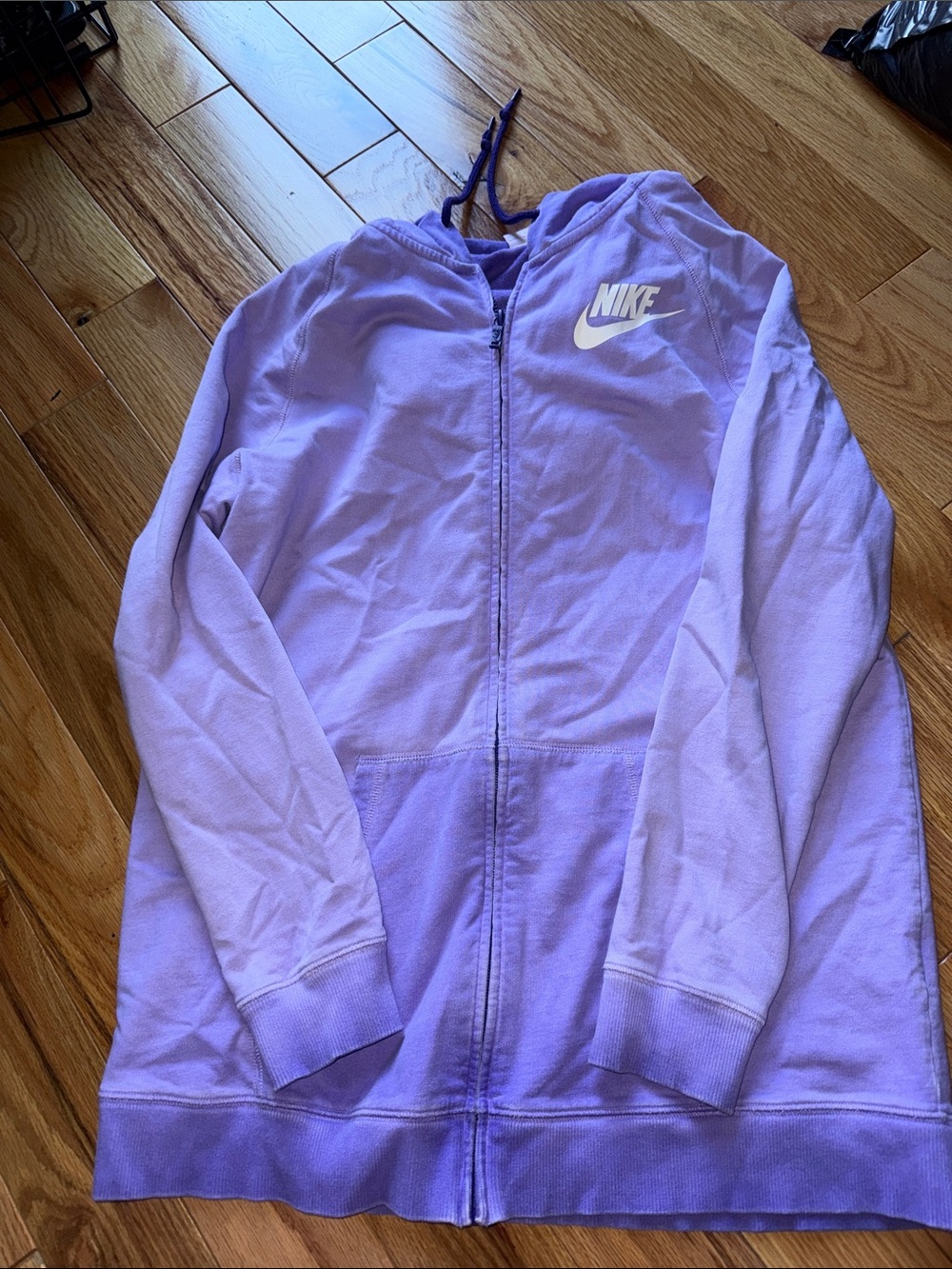 Nike - Lavender Full-Zip Hooded Jacket - Size M